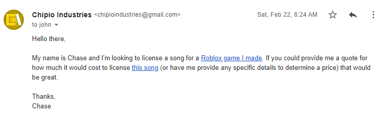 Commercially Licensing A Song How Do I Get The Publisher S Attention Production Developer Forum - wsly roblox profile